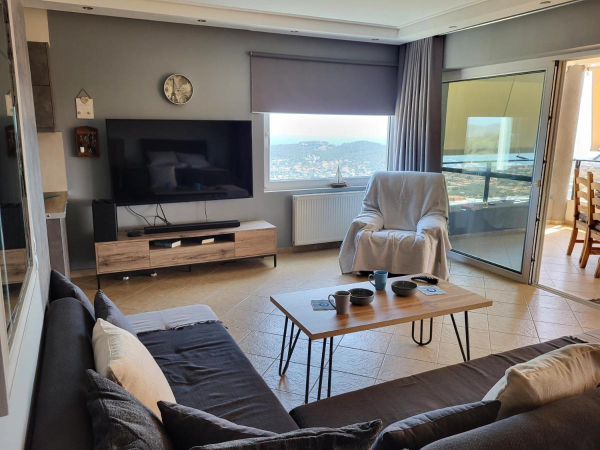 "Stergiou Luxury Apartment 2Nd Floor" Με Κοινη Πισινα Saronida ภายนอก รูปภาพ